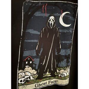 SCREAM Ghostface Black Tarot Card T-Shirt Men’s Size XL Halloween Spooky